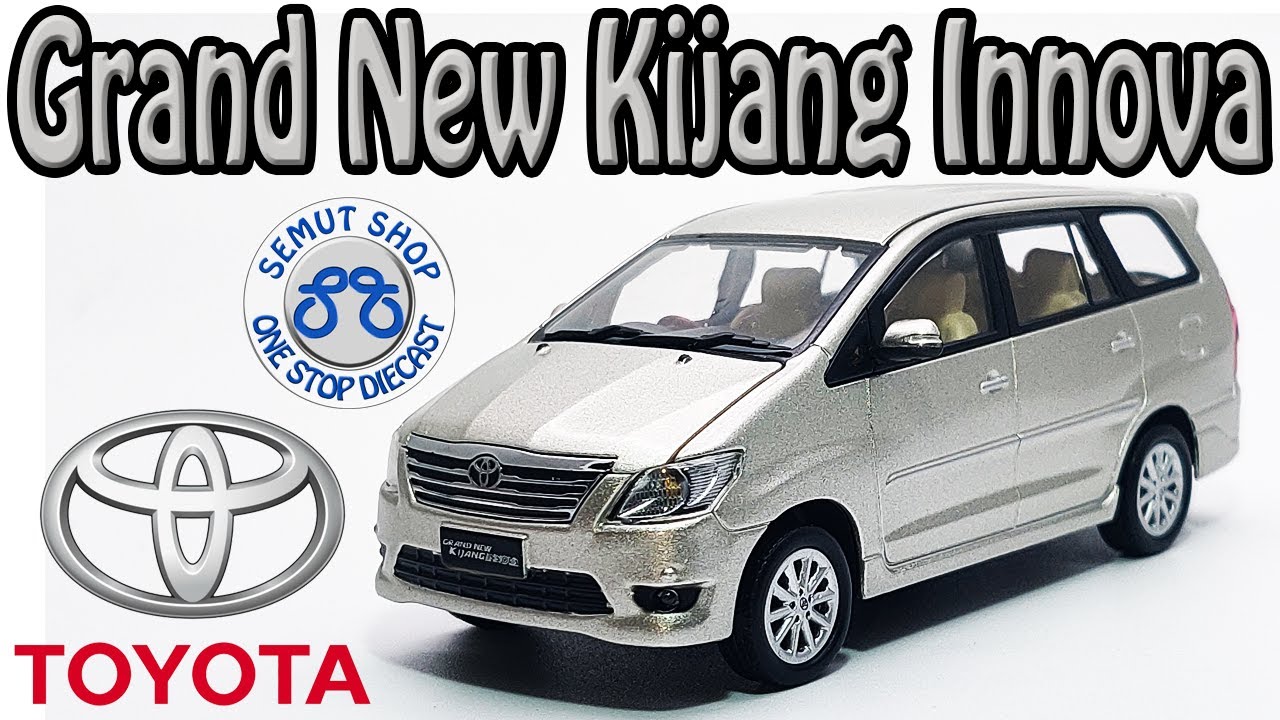 Miniatur Diecast Mobil Toyota Grand New Kijang Innova metalic silver Unboxing