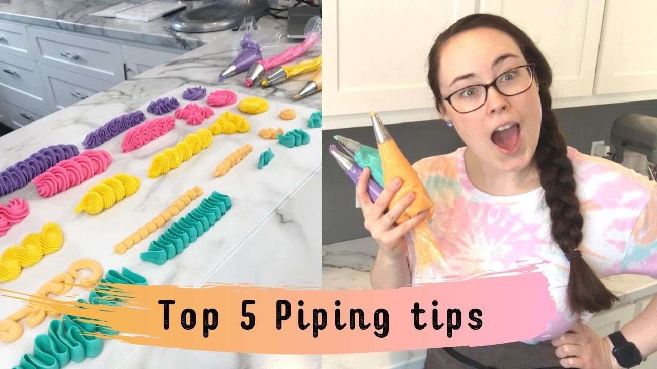 TOP 5 PIPING TIPS: My favourite and most used piping tips