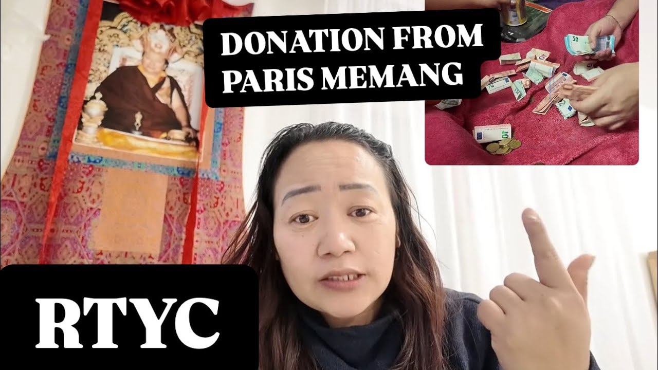 PARIS MEMANG GE DONATION TO RTYC ✊🏻✊🏻✊🏻 BHOE GYALO #paris #tibetan @Shamasss @BikerRinchen72