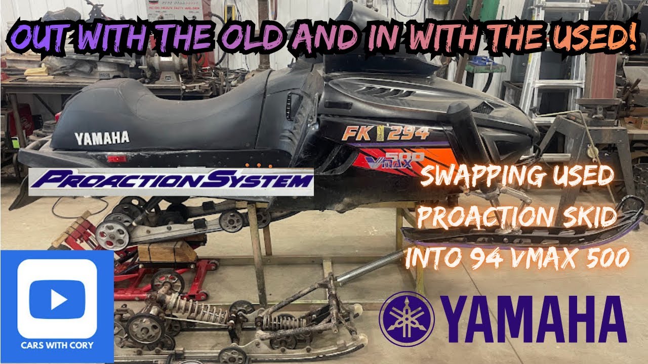 Замена салазок Yamaha Vmax 500/600/VMAX4 ProAction для моделей DX/LE/ST/VMAX4 1992-1996