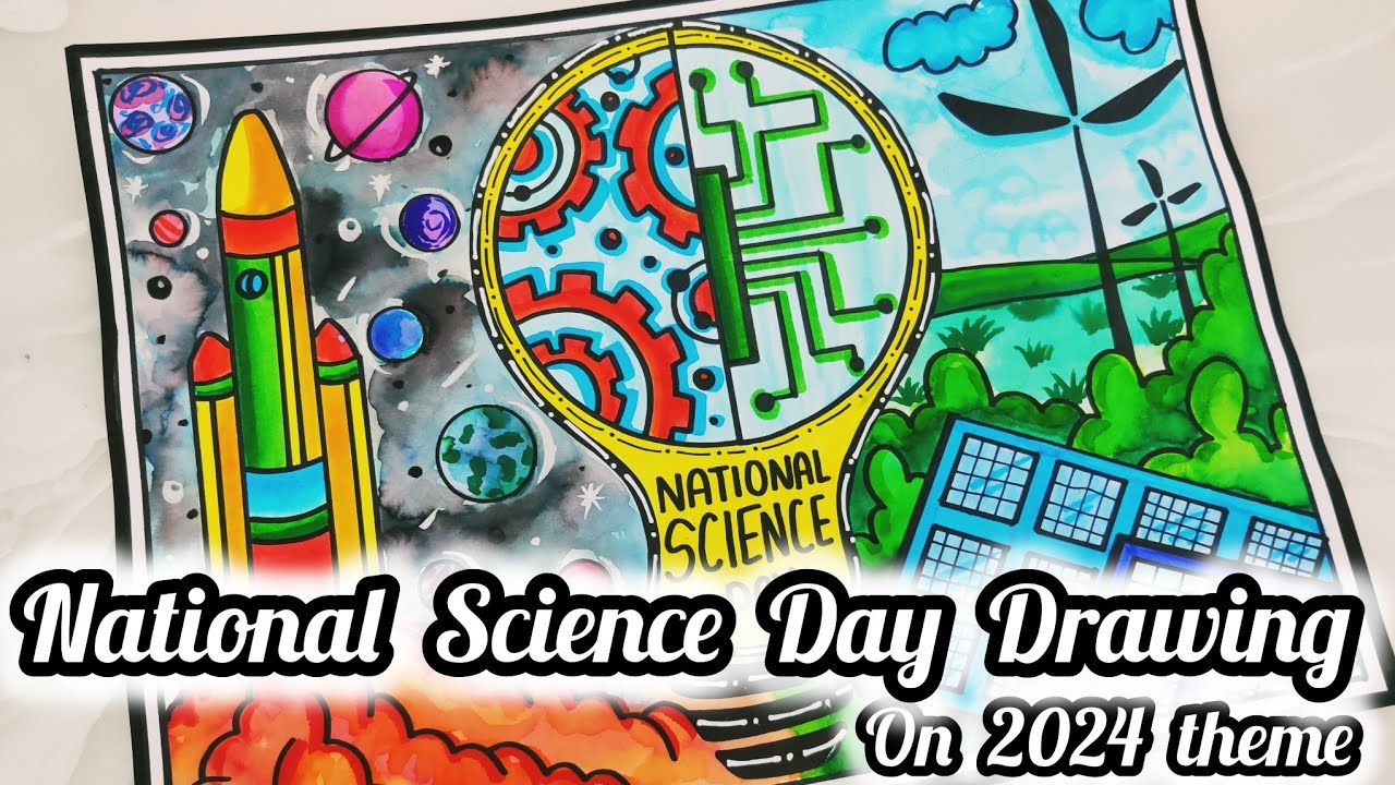 National Science Day Drawing / National Science Day Poster Drawing / Science Day Drawing Easy