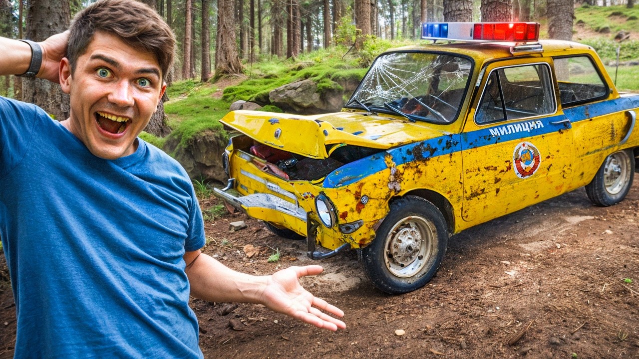 We Found ABANDONED OLD POLICE CAR in the FOREST | WILL IT RUN?