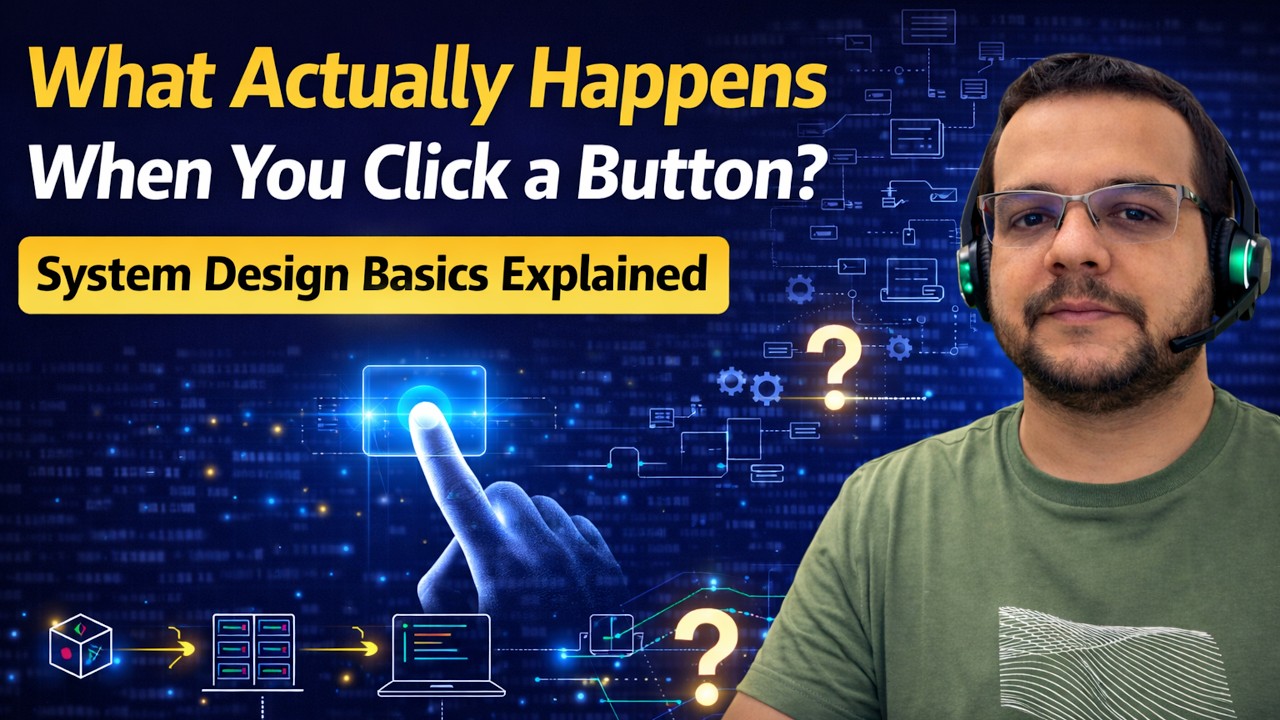 What Actually Happens When You Click a Button? | System Design Basics Explained