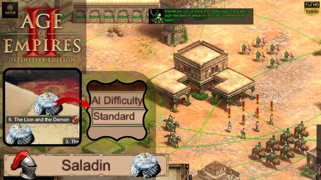 Age of Empires 2 – Saladin Mission 6: The Lion and the Demon | Standard Walkthrough
