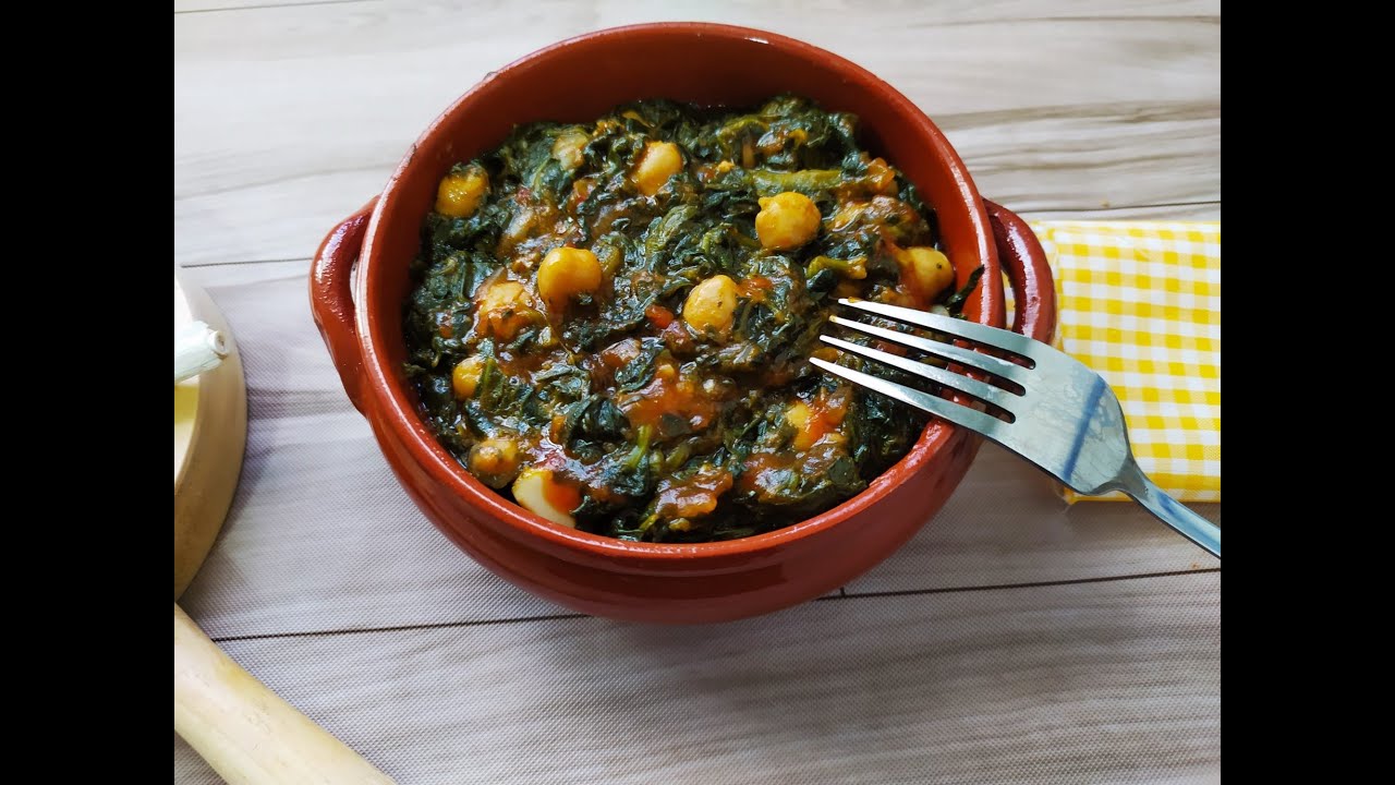 ESPINACAS CON GARBANZOS a la sevillana, el majao perfecto