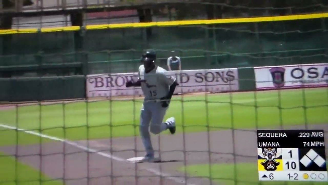 Lakeland Flying Tigers(Tigers - Low-A)Manuel Sequera hits home run vs. Bradenton, 7/27/22
