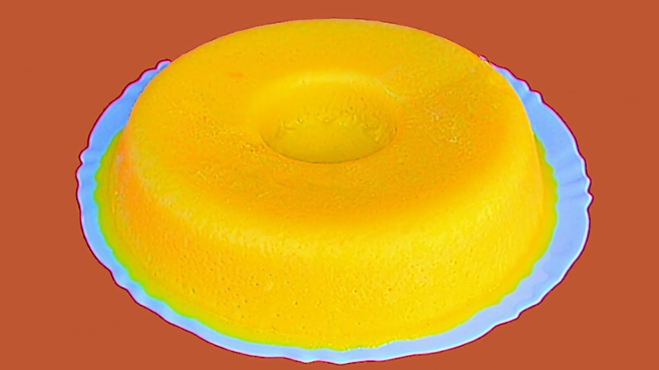 PUDIM DE MANGA SEM CREME DE LEITE E SEM LEITE CONDENSADO