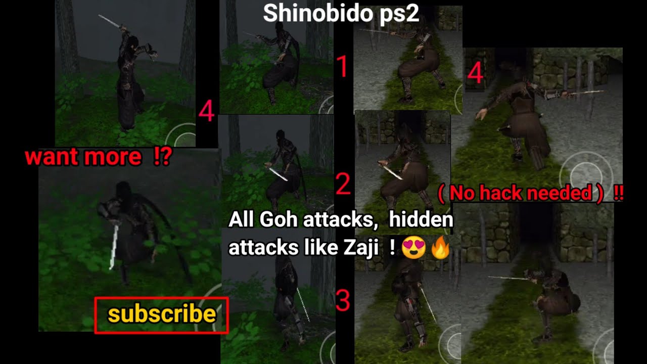 All Goh attacks,  How to fight like Zaji ( No Hack ) #shinobido#gaming all goh attacks/combos