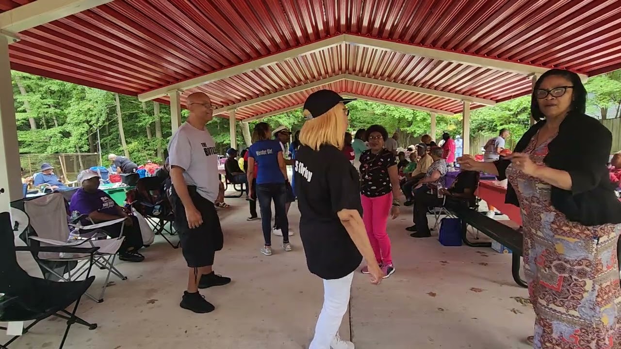 DMV senior hand dancers channel  part 2 of the appreciation Picnic