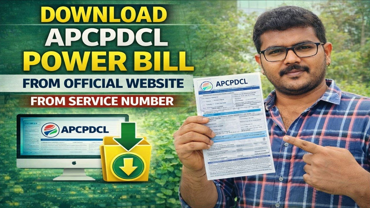 Download APCPDCL Power Bill from Official website from Service Number