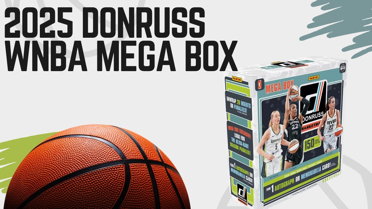 Открытие 1 мегабокса Panini Donruss WNBA 2025 года