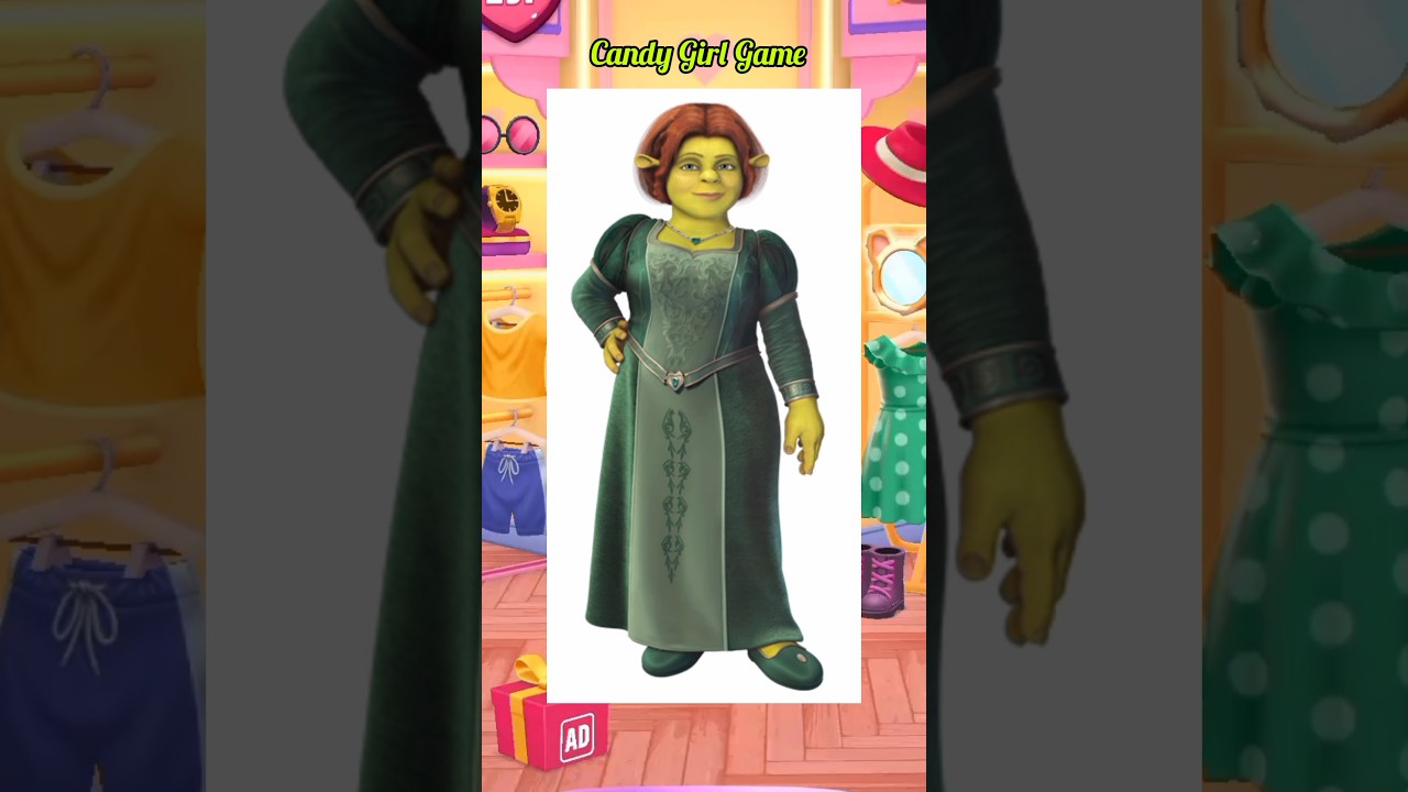 Princess Fiona Makeover 💚 My Talking Angela 2 #mytalkingangela2 #cosplay
