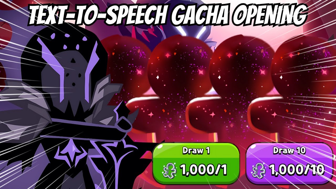 GACHA… but it’s TEXT-TO-SPEECH 🎙️ | COOKIE RUN KINGDOM GACHA OPENING