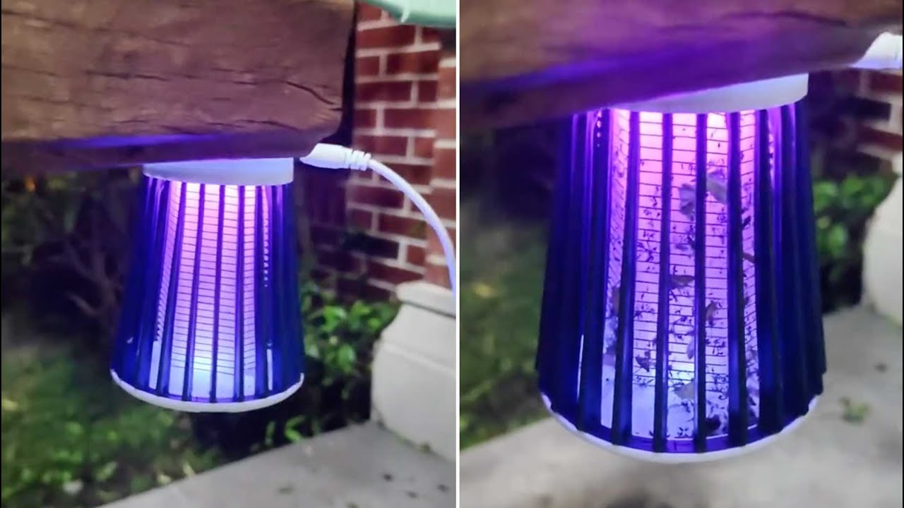 Electric Shock Mosquito Killing Lamp Review - Does it work？Bug Zapper Indoor & Outdoor