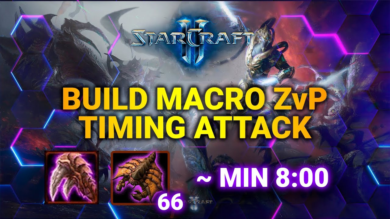 66 drones timing attack | Build order Zerg vs Protoss | Starcraft 2