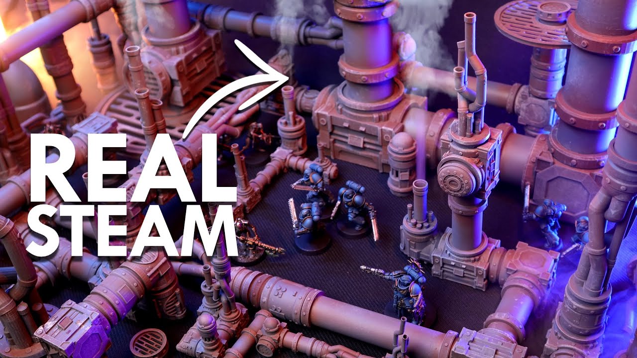 EASY to Print Modular Industrial Steam Pipes | Warhammer Terrain