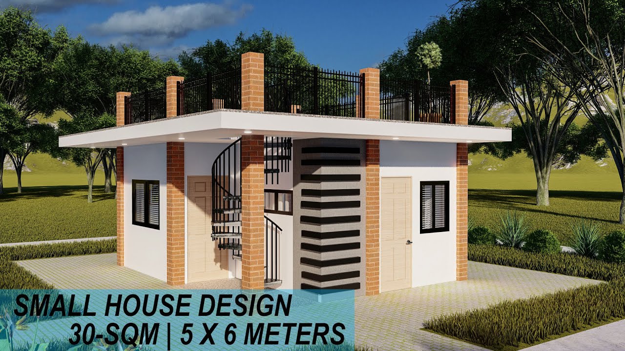 Stunning Tiny House Design with Roof Deck | 30 Square meters