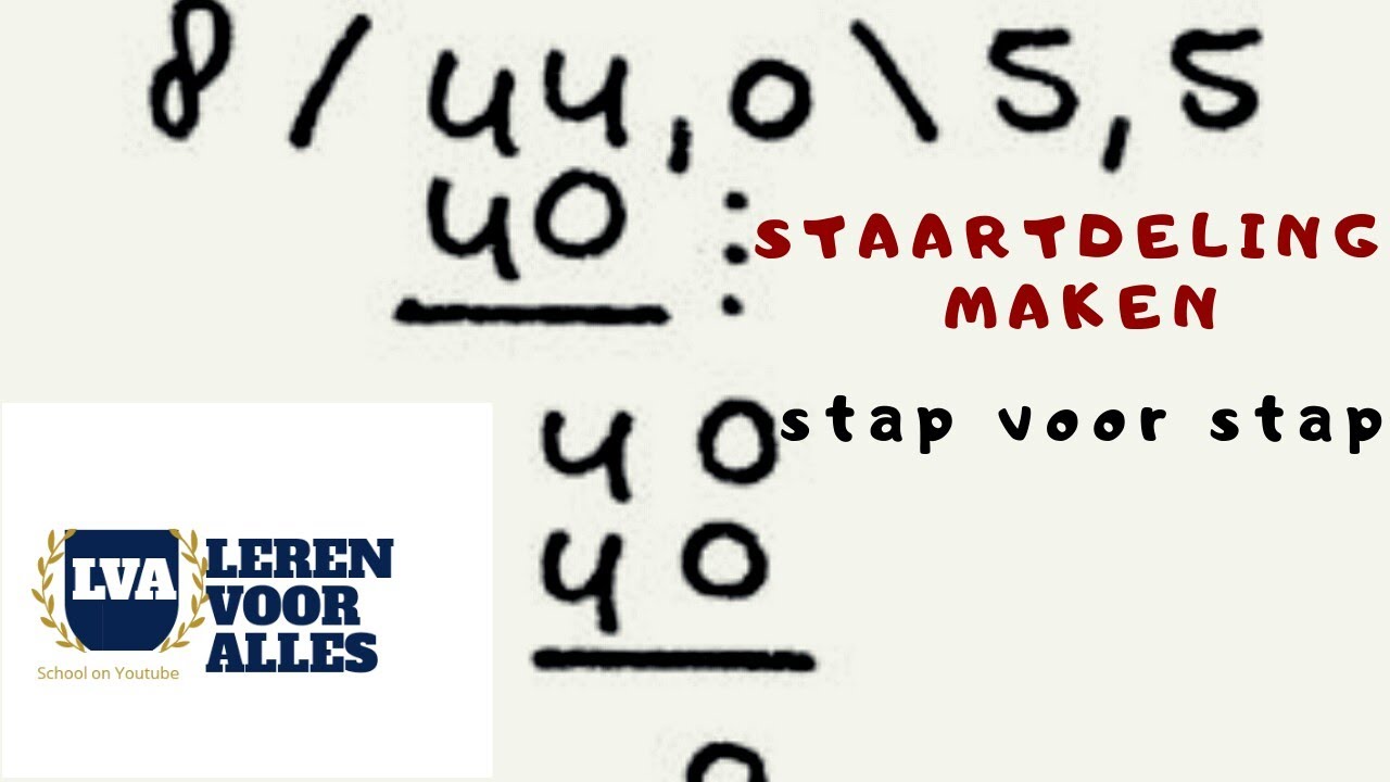 Staartdeling maken