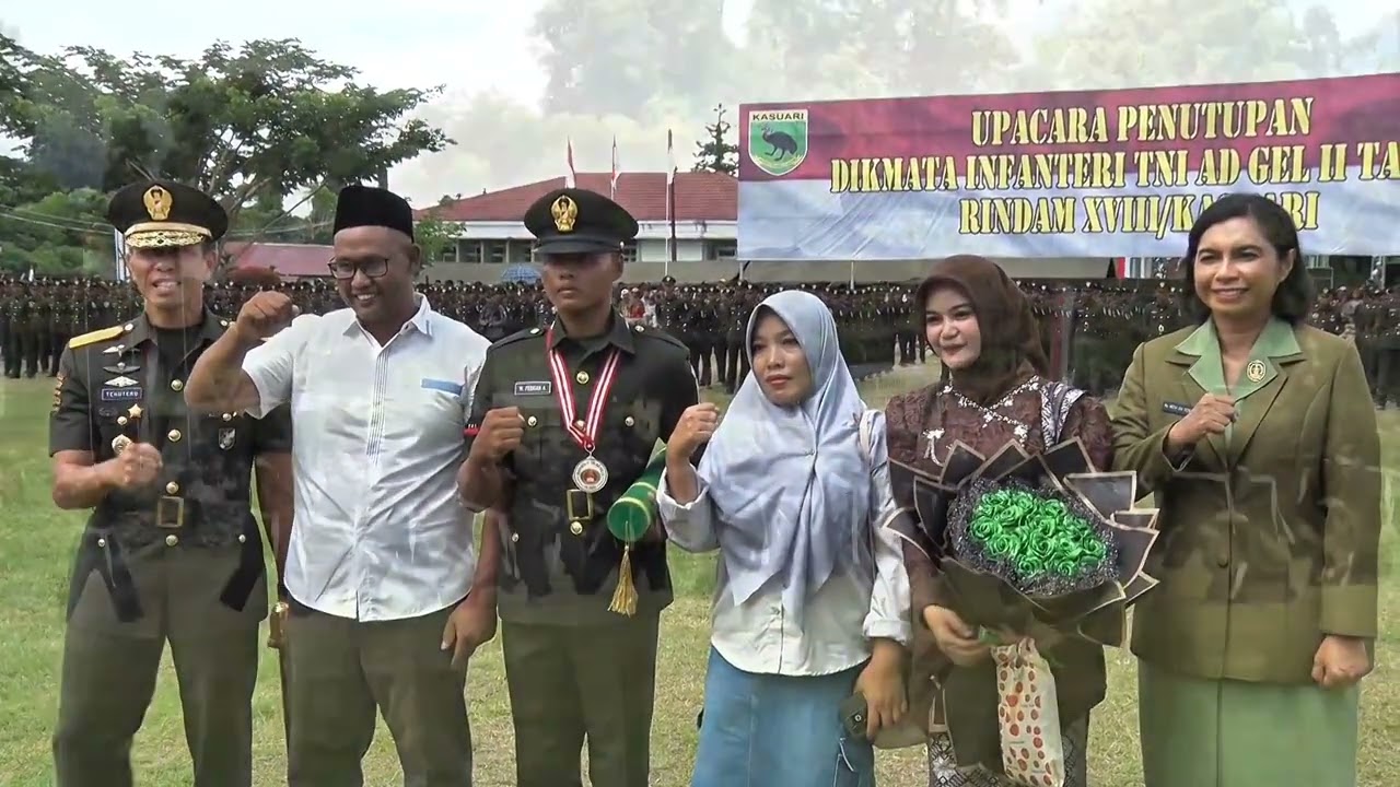 UPACARA PENUTUPAN DIKMATA INFANTERI TNI AD GEL II TA 2025 RINDAM XVIII/KASUARI
