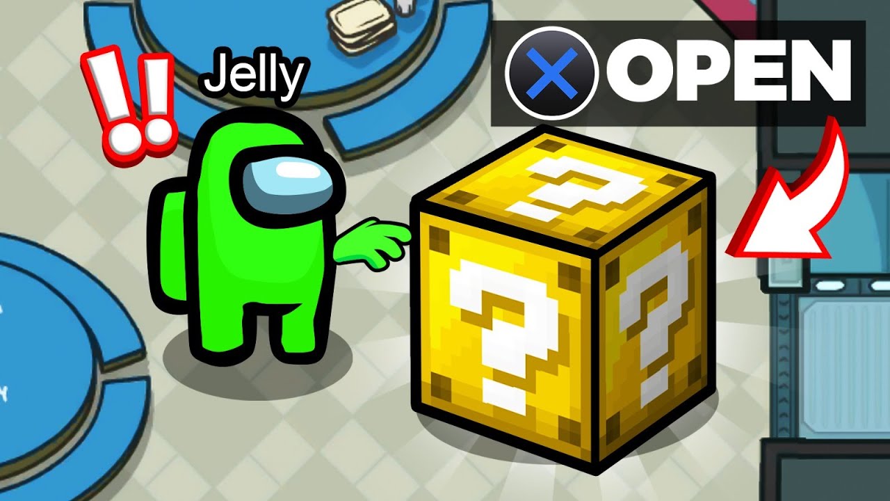 СРЕДИ НАС + МОД LUCKY BLOCKS = БЕЗУМИЕ...