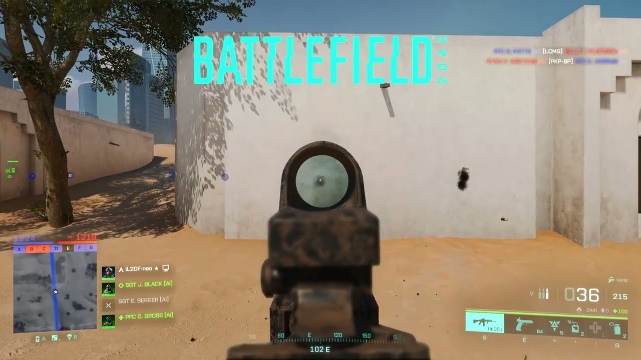 Visual recoil in Battlefield games