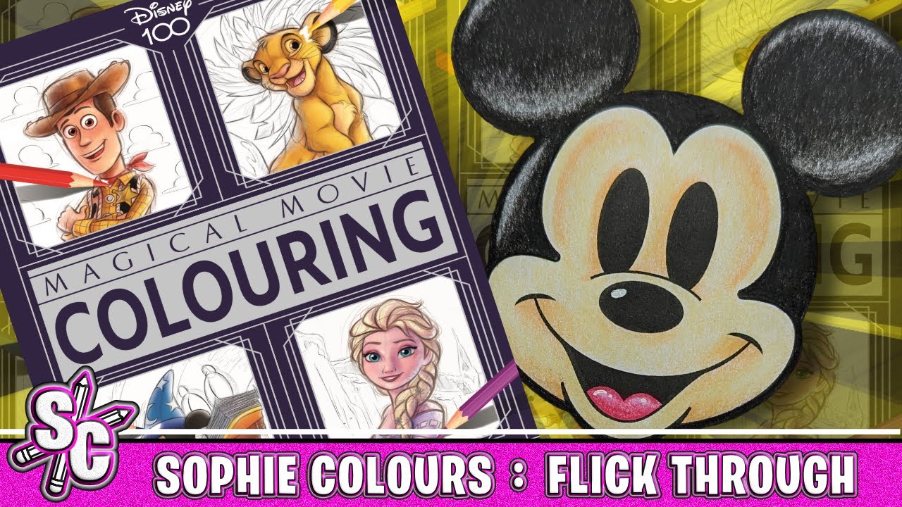 Flip-Through Disney Magical Movie Colouring Book Flick Through - Sophie Colours @sophiecolours