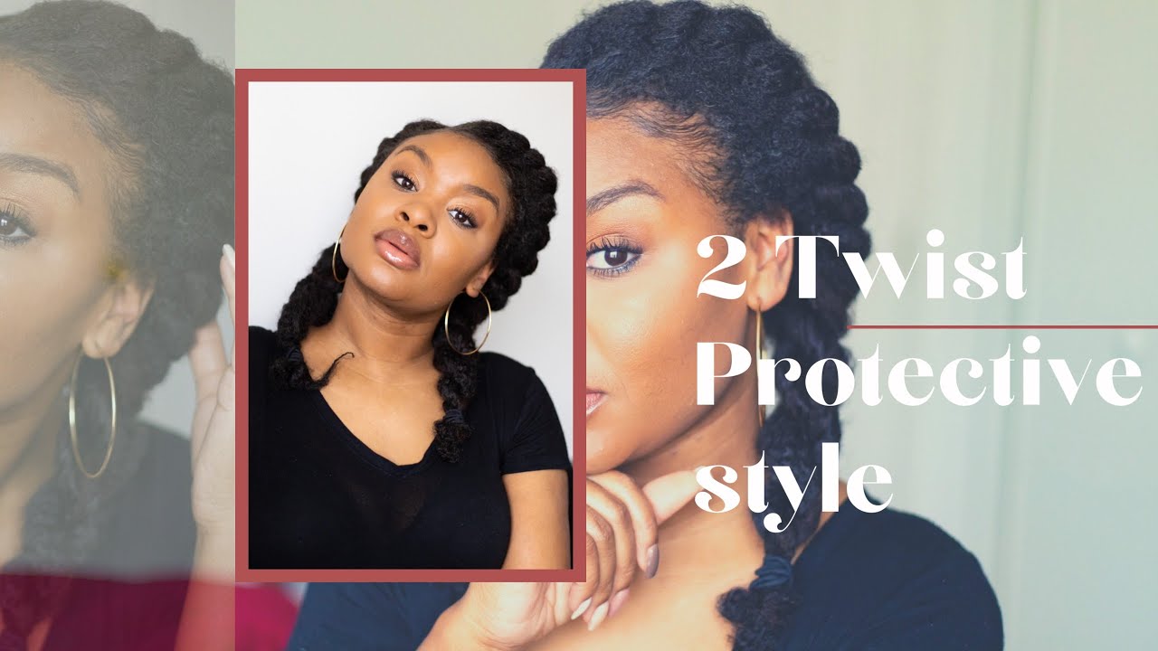2 Twists Protective Style | Clip ins vs Marley Hair