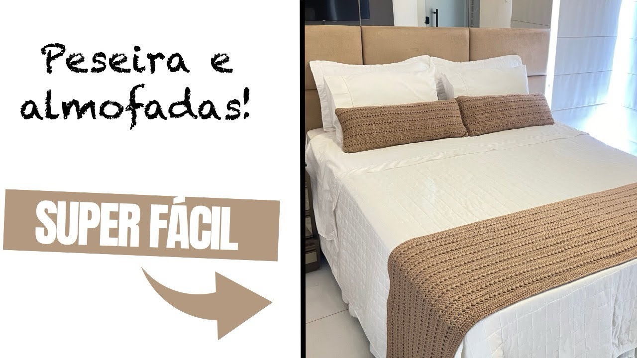 Tutorial: peseira + almofadas de cabeceira PERFEITAS! Transforme sua cama