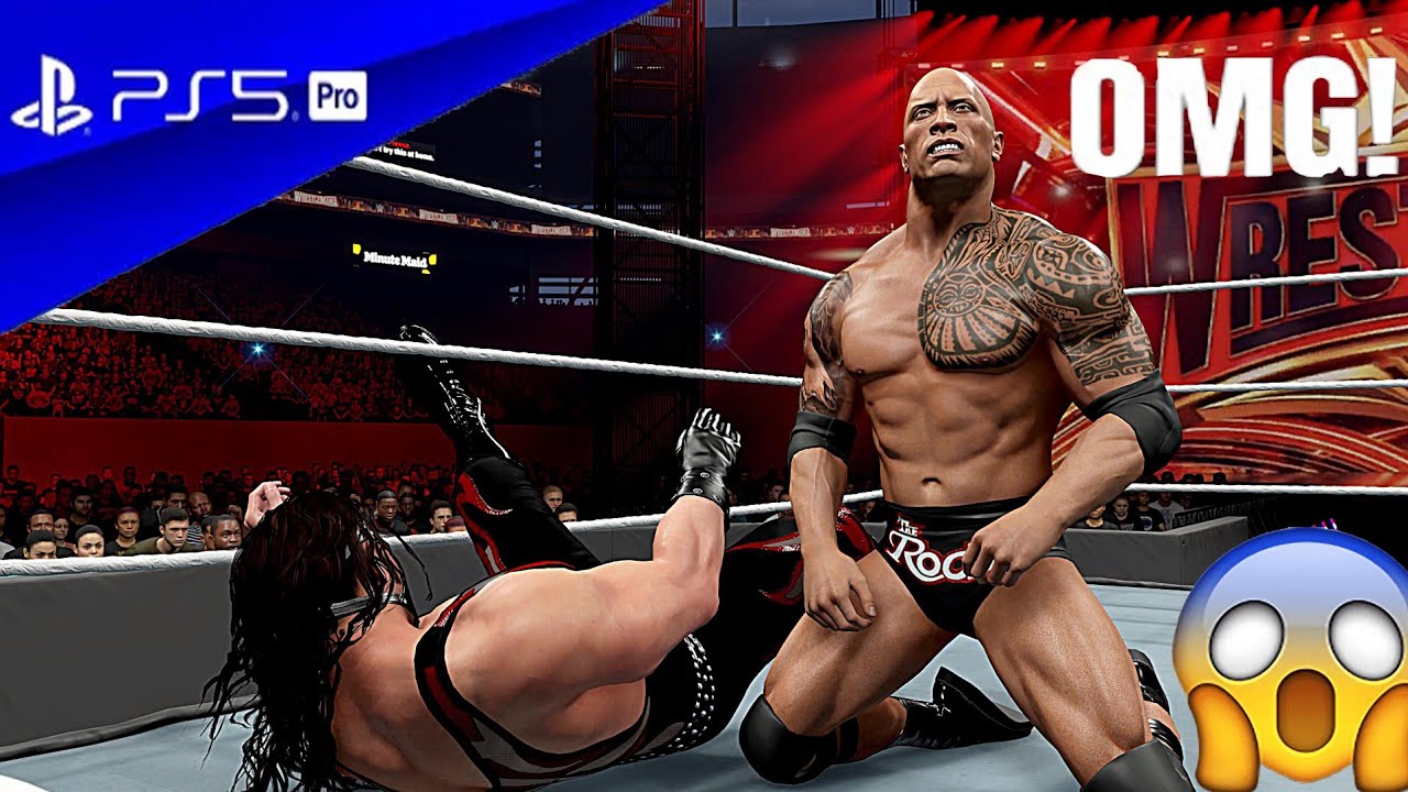 WWE 2K25 – Kane vs. The Rock – No Holds Barred Match | PS5 Pro [4K60]