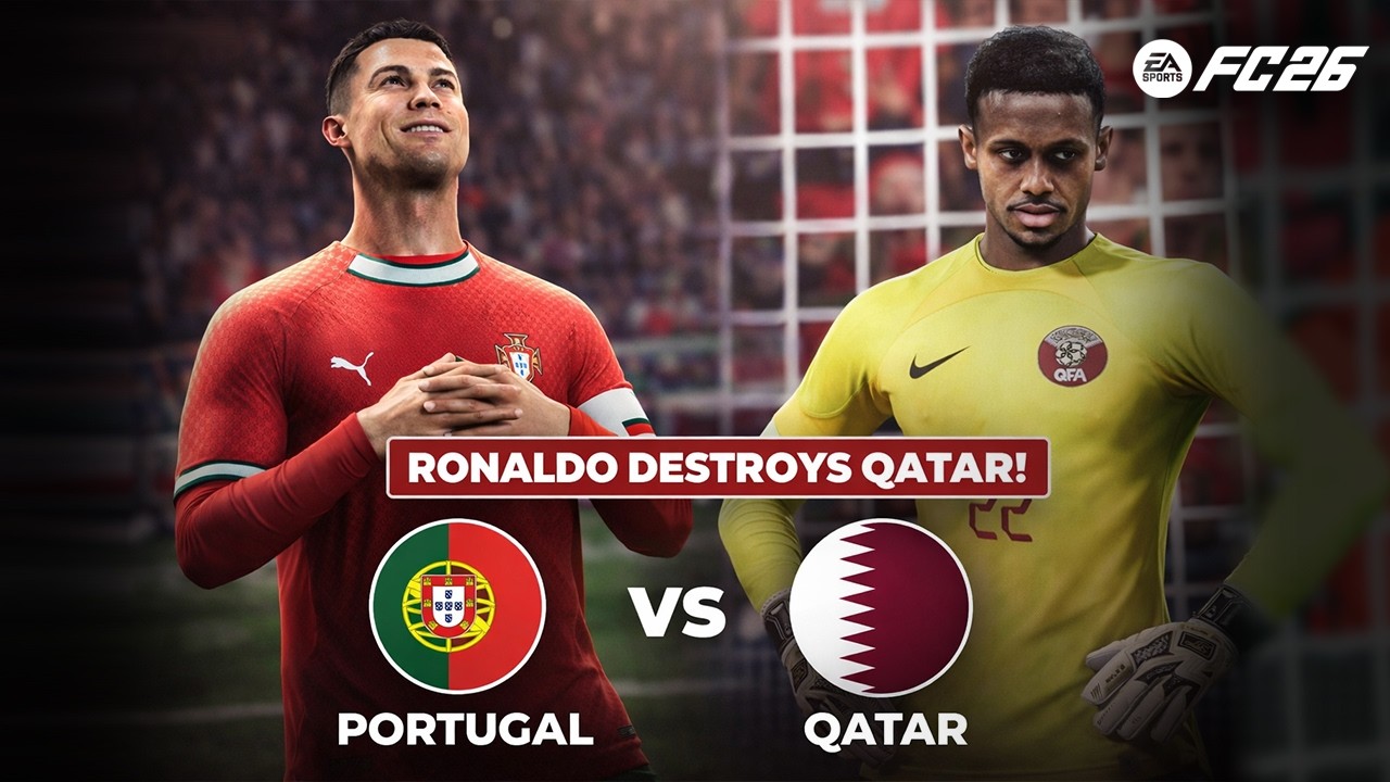 Cristiano Ronaldo DESTROYS Qatar 😱 Portugal vs Qatar | EA FC 26