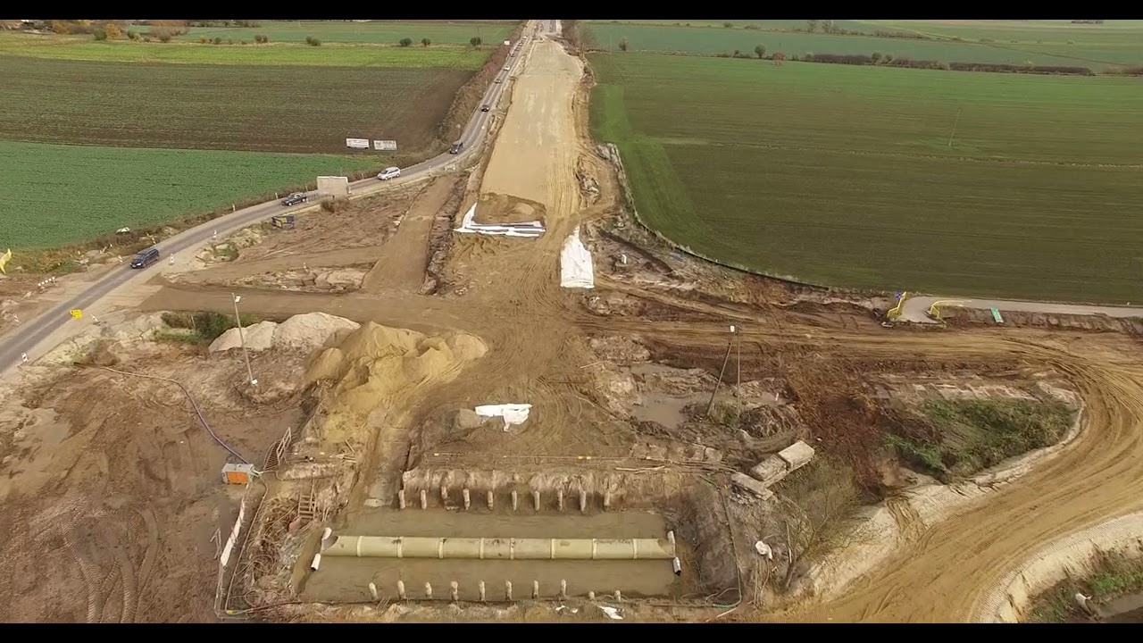 Kończewice, remont DK22, stan na 12.11.2023