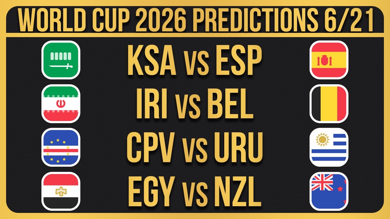 World Cup 2026 Predictions Today 6/21/26 | World Cup Picks & Best Bets