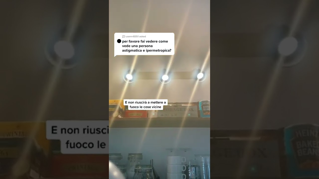 Come vede una persona astigmatica e ipermetrope #shorts #viral #tiktok #italia