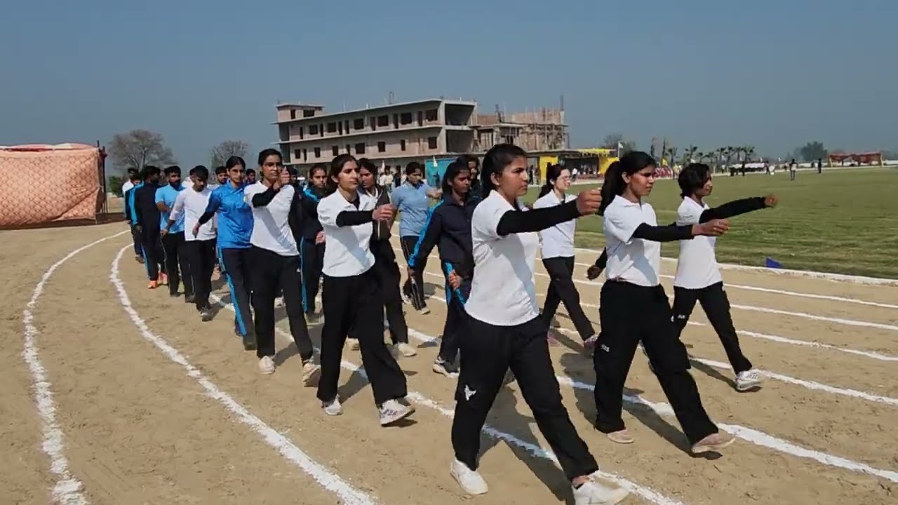 the enlightend college  of physical education parade《 jhunir 》
