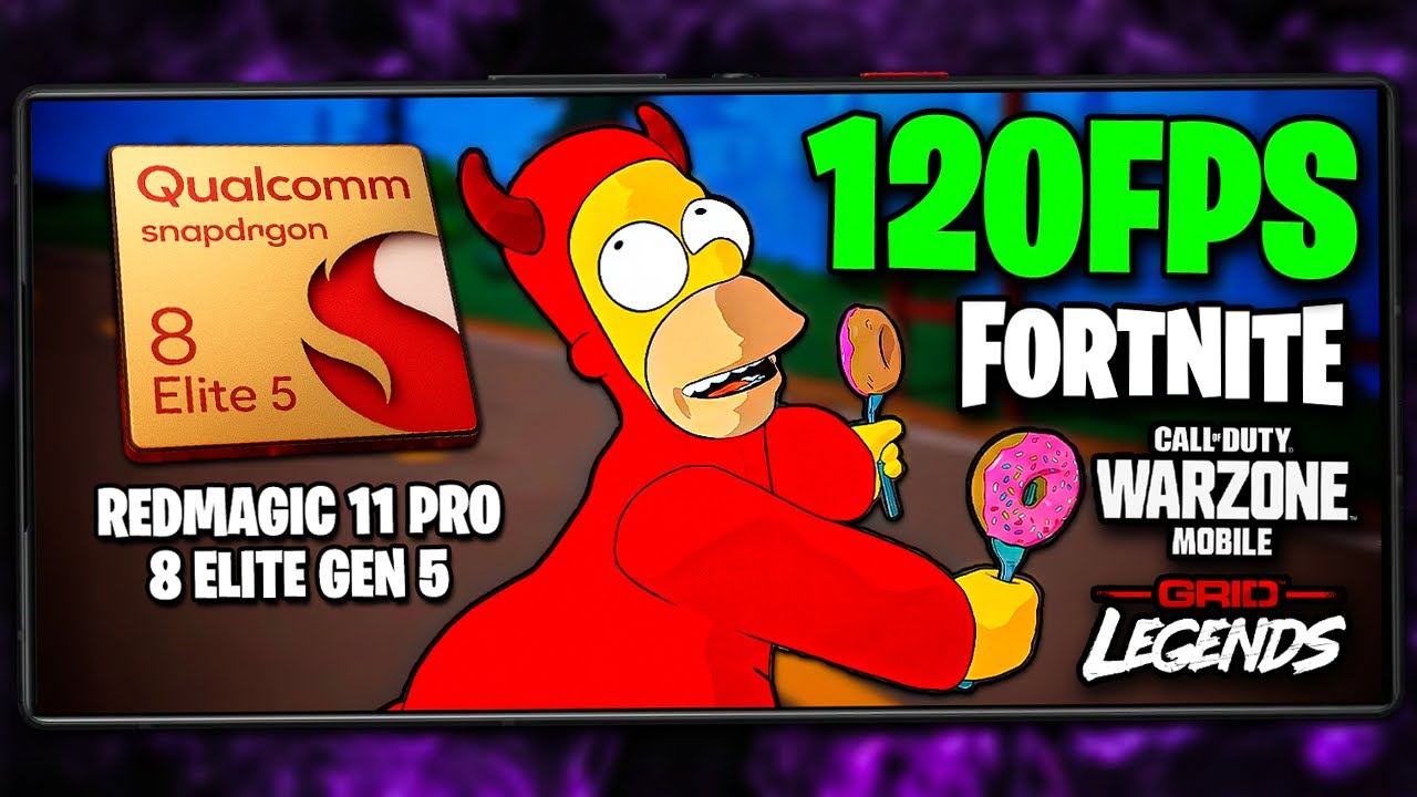 REDMAGIC 11 PRO com SNAPDRAGON 8 ELITE GEN 5 contra JOGOS PESADOS DA PLAY STORE! | Fortnite, Warzone