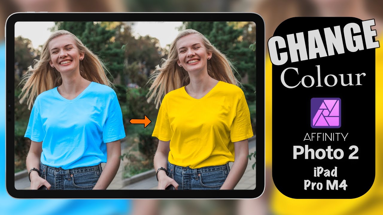 Changing Color in Affinity Photo 2 on iPad Pro M4 | Fill Layer & HSL Method
