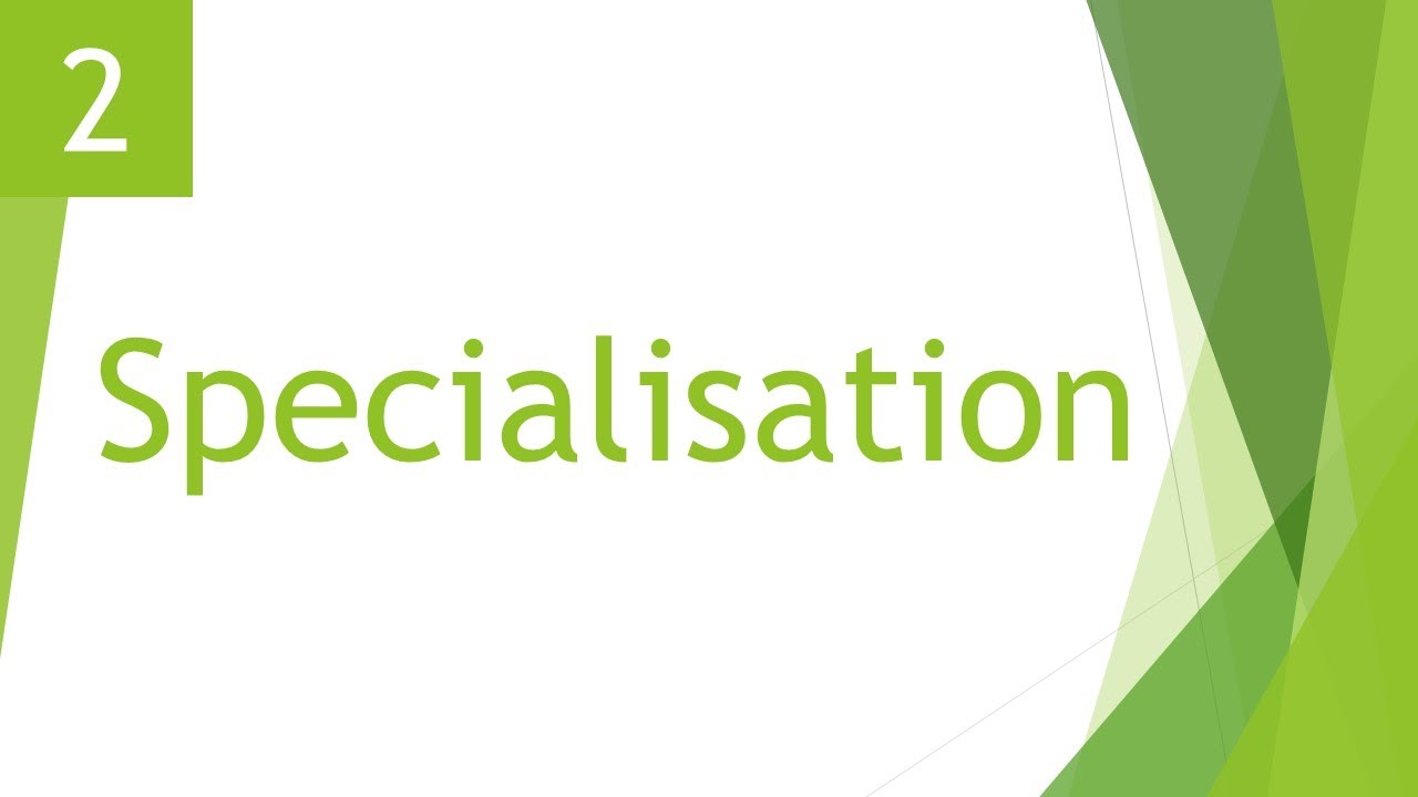 Specialisation - IGCSE Business Studies