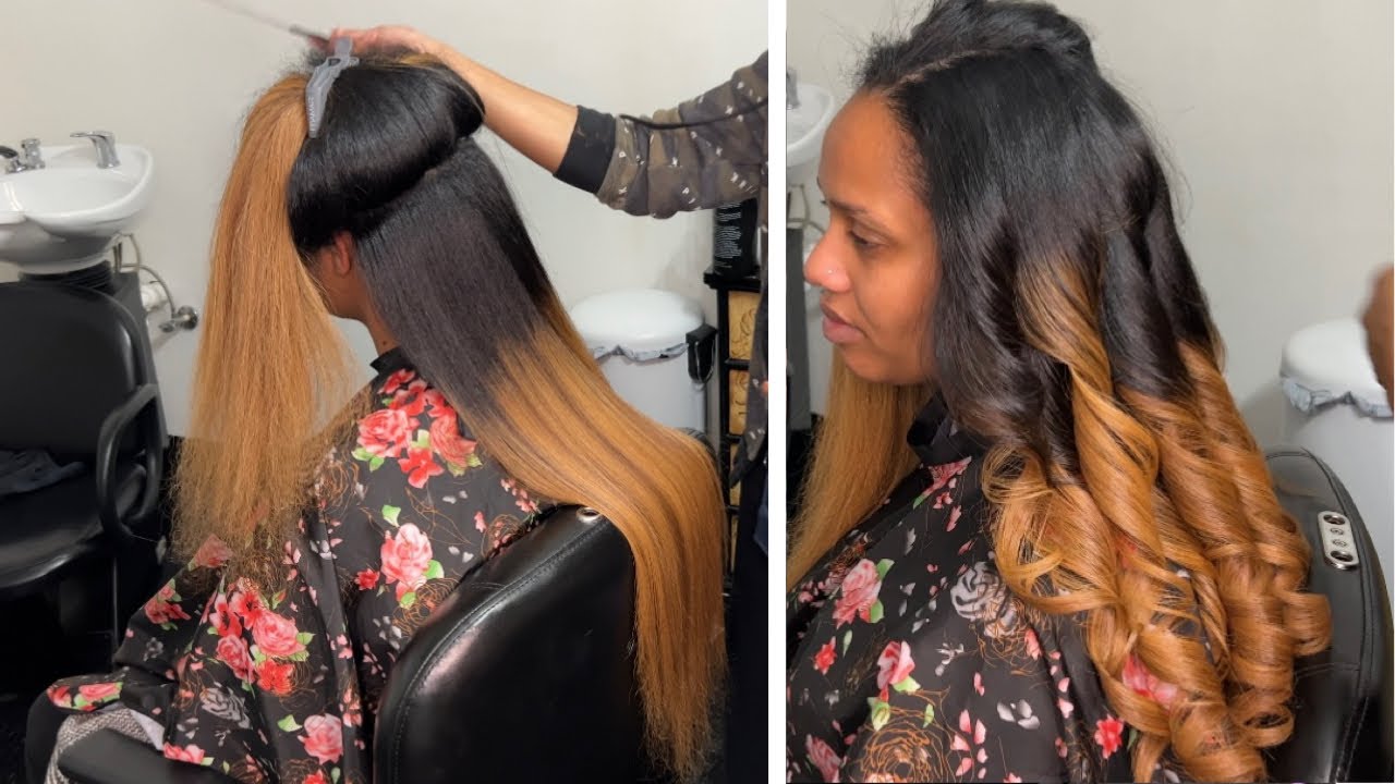 Silk Press on Long Natural Hair | Cassandra Olivia