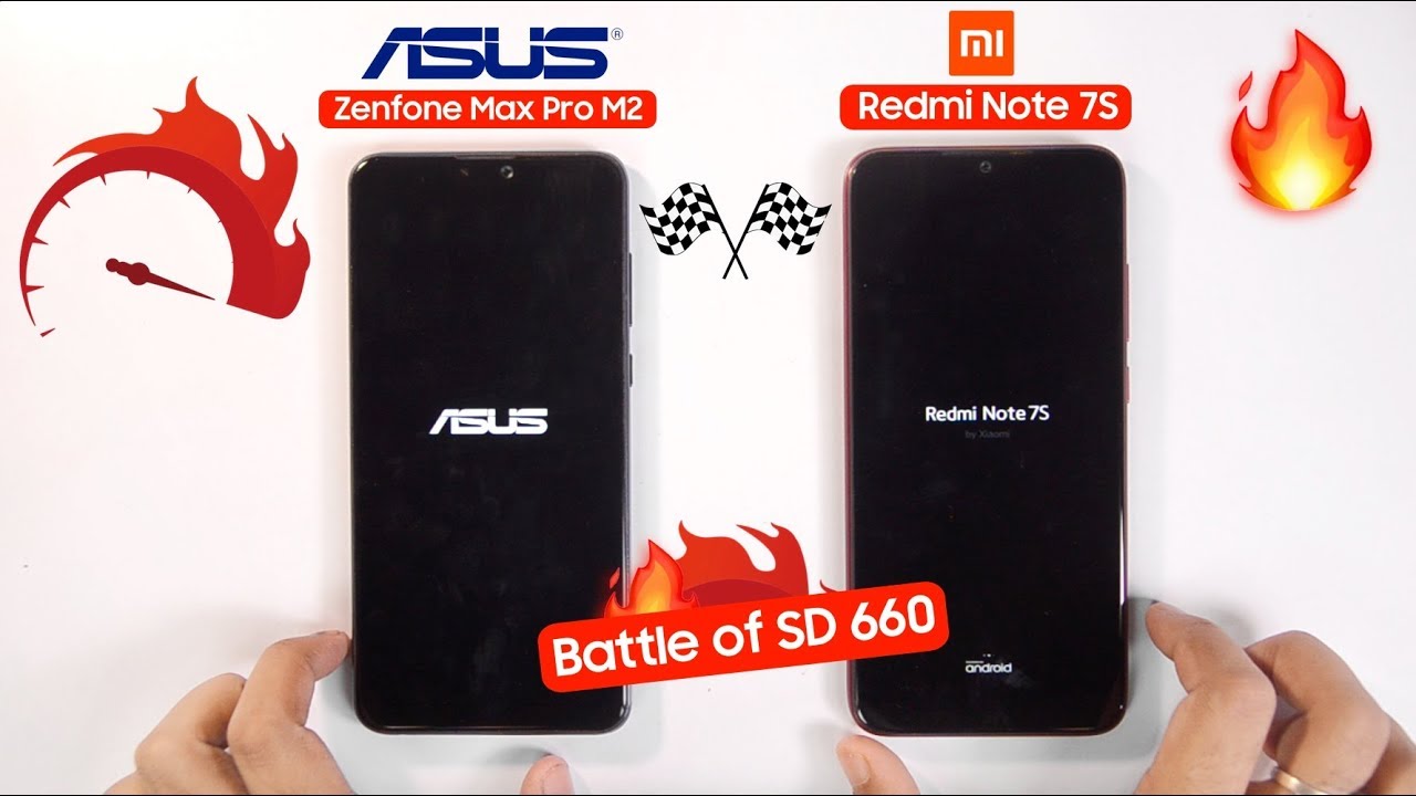 Redmi Note 7S vs Zenfone Max Pro M2 Speedtest Comparison & RAM Management Test [Battle of SD660]🔥🏁