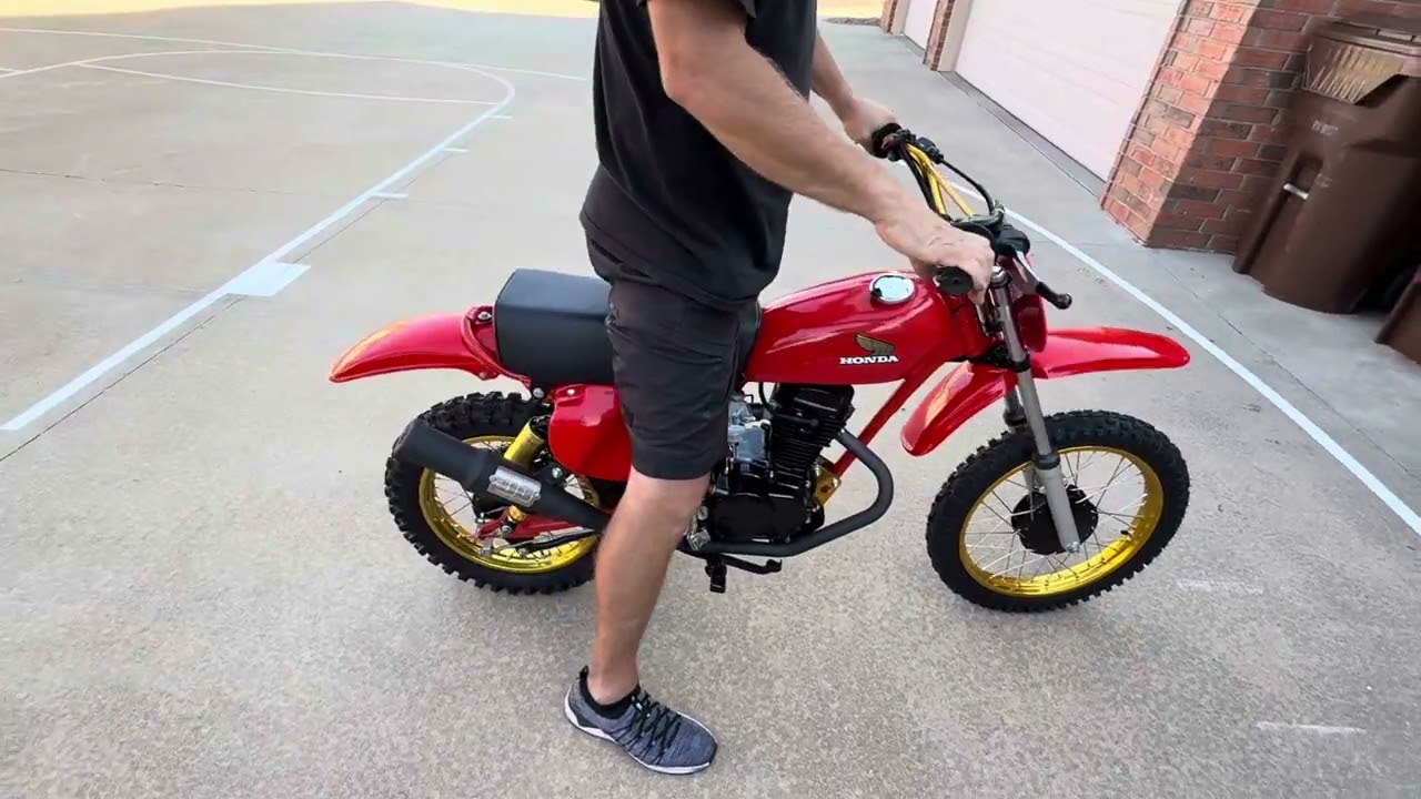 1978 Honda XR75 Cold Start & Walk Around