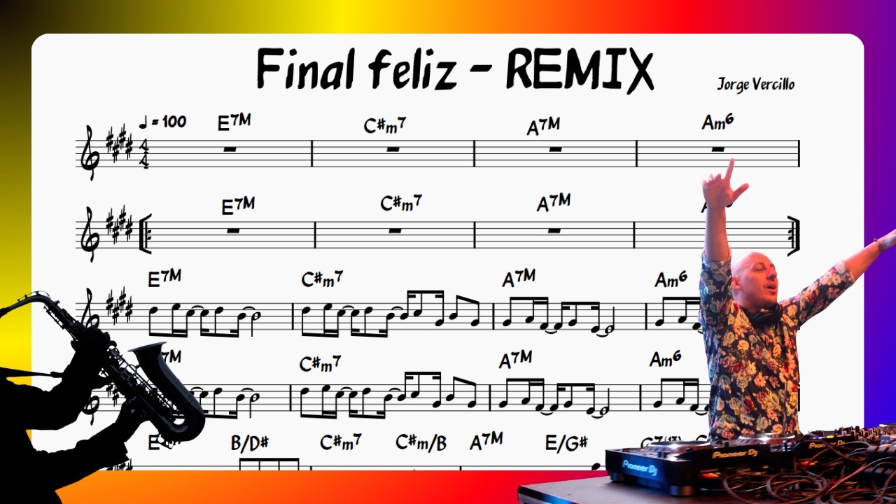 FINAL FELIZ REMIX | Playback SAX ALTO (Eb) Tenor (Bb)