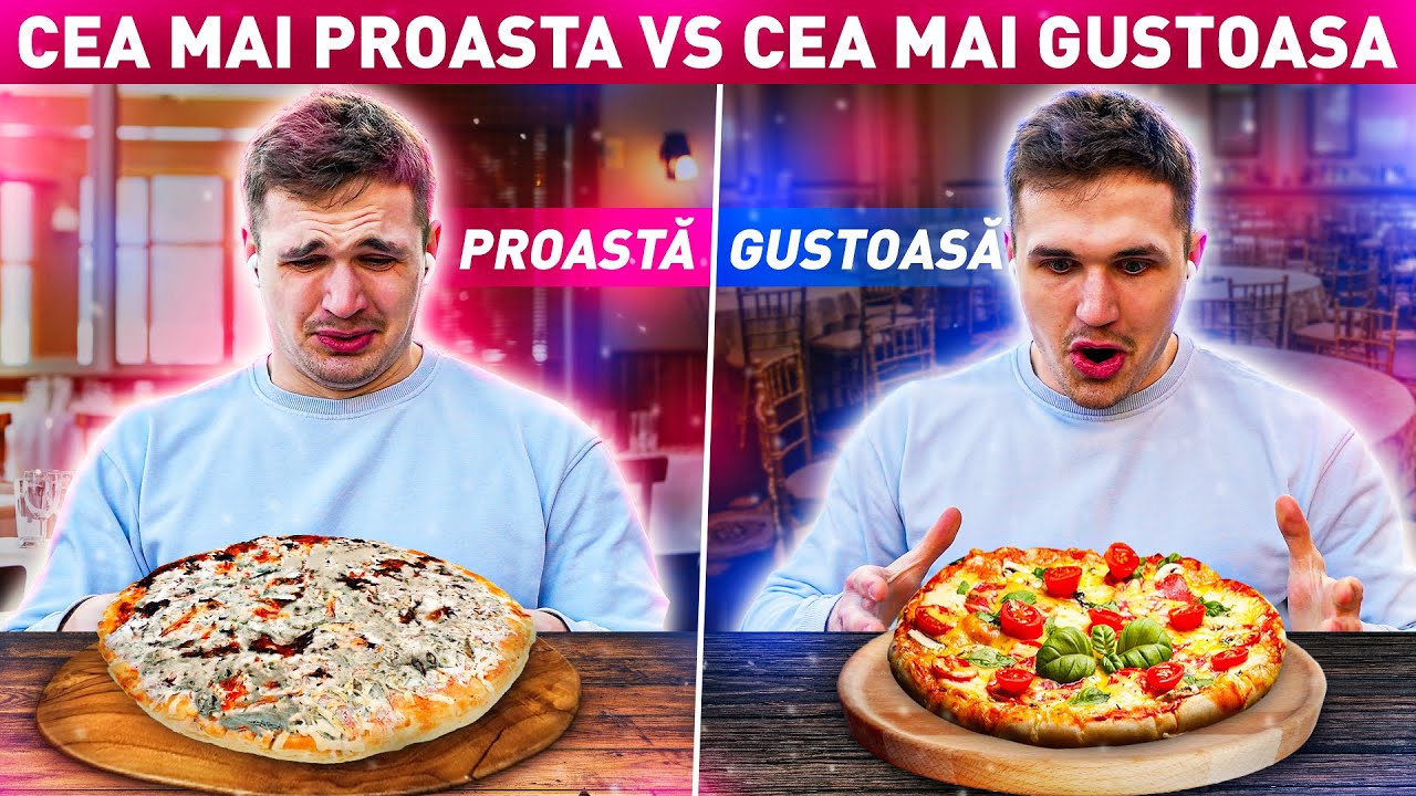 CEA MAI PROASTA VS CEA MAI GUSTOASA PIZZA DIN MOLDOVA