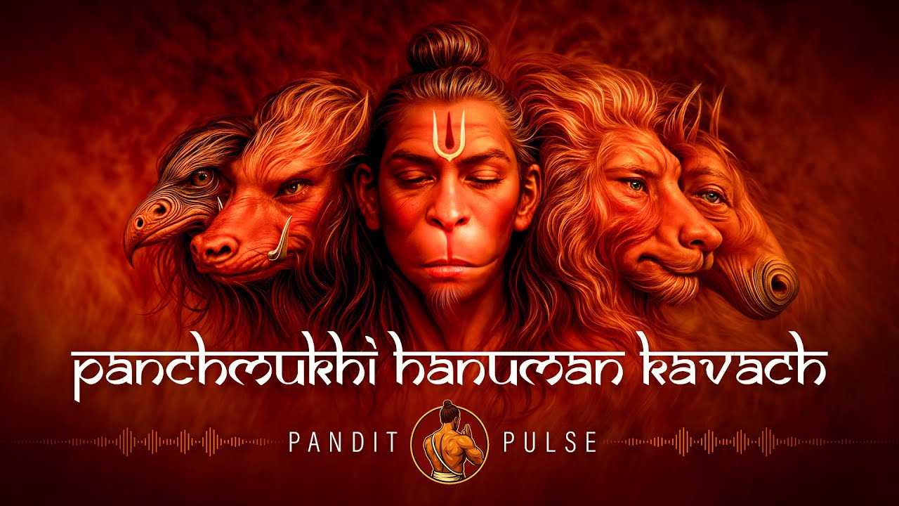Powerful Panchamukha Hanuman Kavacham |  Panchamukhi Kavacham With Lyrics | Hanuman Divine Blessings