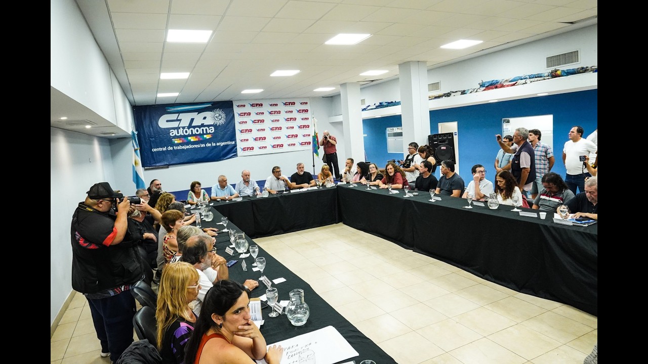 Conferencia de Prensa de las CTA: Acciones contra la reforma laboral de Milei