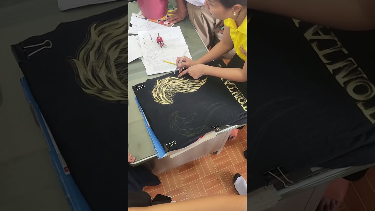 การกัดสีเสื้อด้วยไฮเตอร์