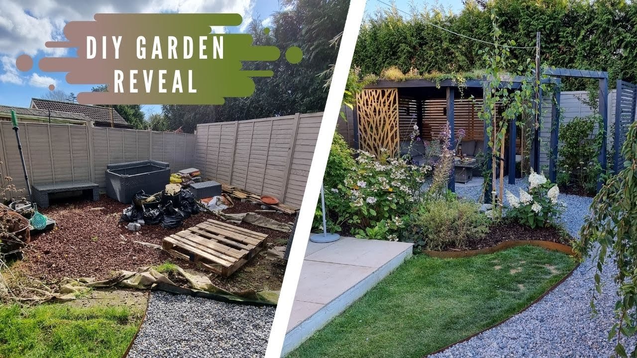 Garden Reveal - DIY Pergola and DIY Wildlife Pond