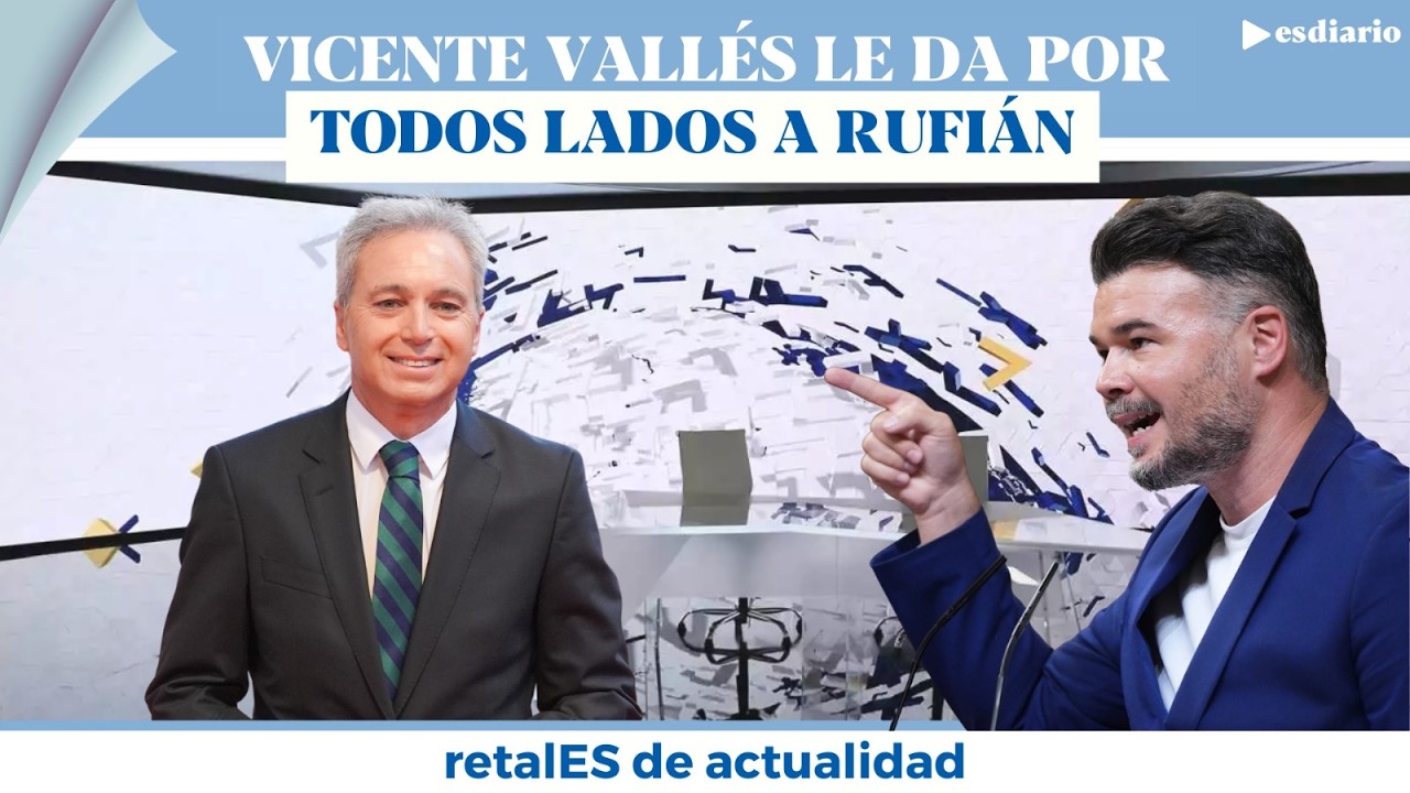 #VIRAL Vicente Vallés se ríe del proyecto de Rufián de liderar la izquierda: 