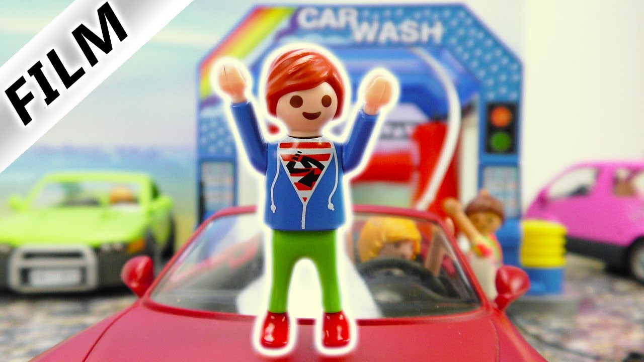 Playmobil Film Deutsch - CHAOS IN DER AUTOWASCHANLAGE! TYPISCH JULIAN! Kinderserie Familie Vogel