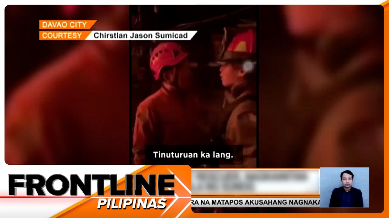 Fire volunteer at rescuer, nagkainitan habang nag-aapula ng sunog sa Davao City