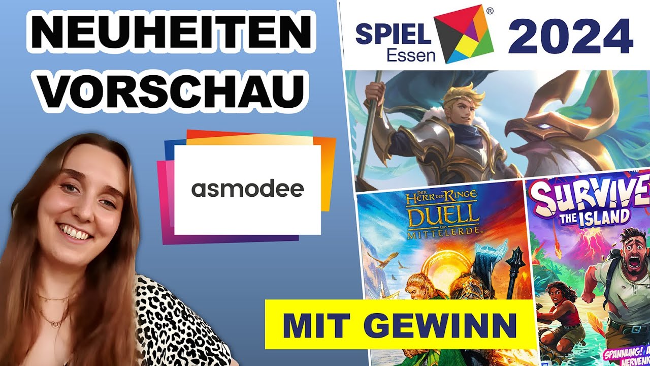 SPIEL 24 Vorschau + Gewinn Brettspiele Asmodee - Spielmesse SPIEL 2024 in Essen